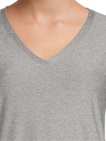 No Boundaries Women's Junior's Brushed V-Neck Short Sleeve T-Shirt - Image 5